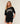Women's Gymshark Collegiate Graphic T-Shirt Black