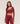 Women's Gymshark Piping Long Sleeve Crop Top Sets Red