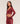 Women's Gymshark Piping Long Sleeve Crop Top Sets Red