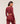 Women's Gymshark Piping Long Sleeve Crop Top Sets Red