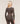 Women's Gymshark Piping Long Sleeve Crop Top Walnut Brown