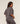 Women's Gymshark Pump Cover Structured Fleece Top Gs Cool Brown