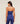 Women's Gymshark Vital Halter Neck Tank With Shelf Cobalt Purple Marl
