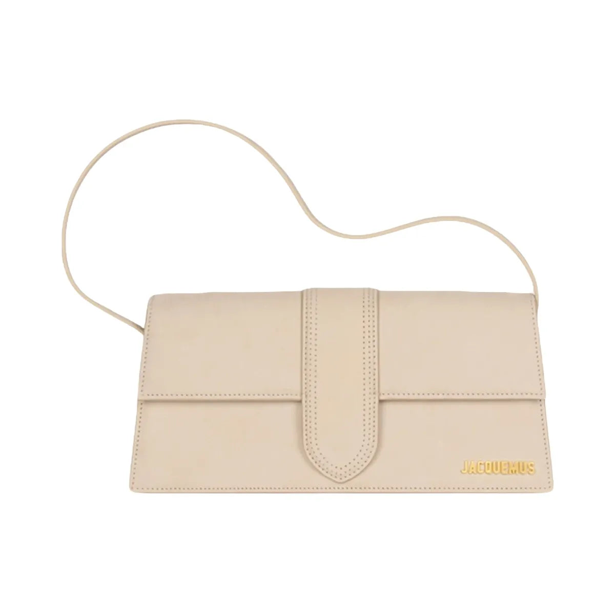 Jacquemus Le Bambino Long Flap Shoulder Bag Dark Beige