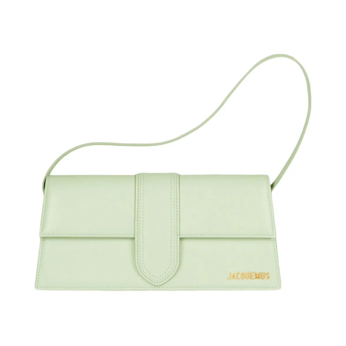 Jacquemus Le Bambino Long Flap Shoulder Bag Light Green