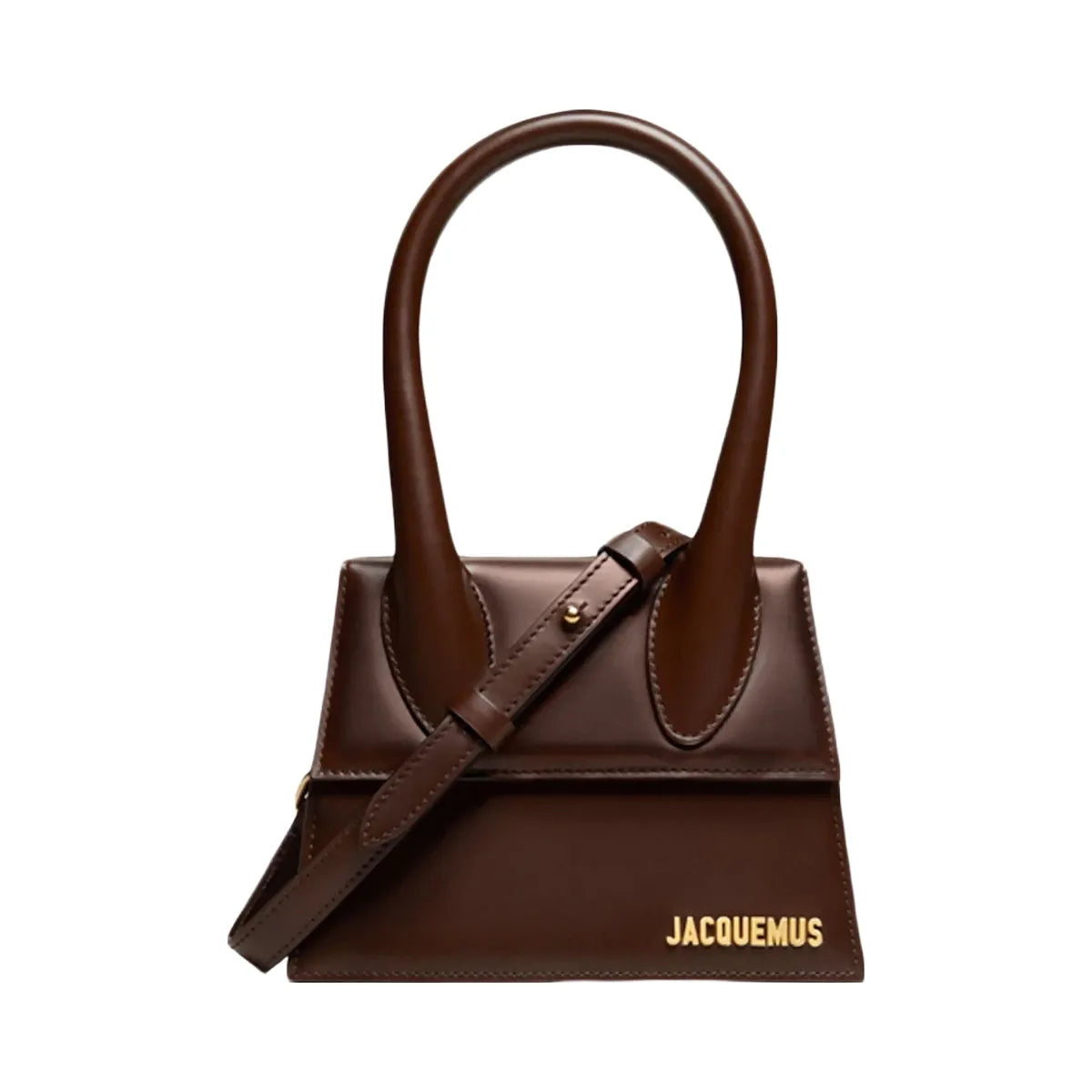 Jacquemus Le Chiquito Moyen Signature Handbag Dark Brown