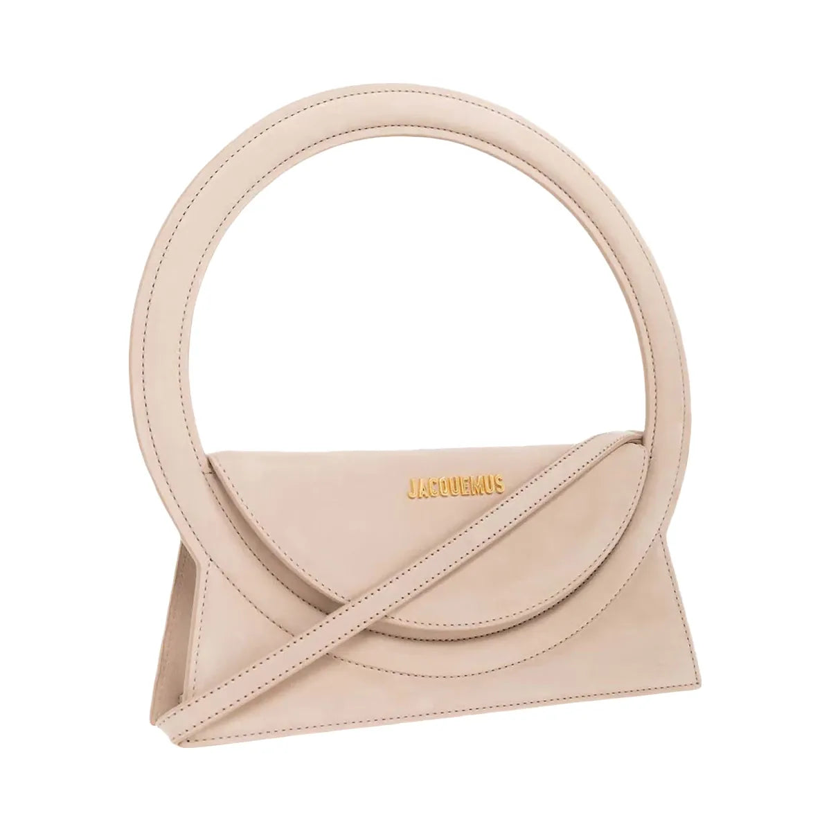 Jacquemus Le Sac Rond Circle Purse Dark Beige