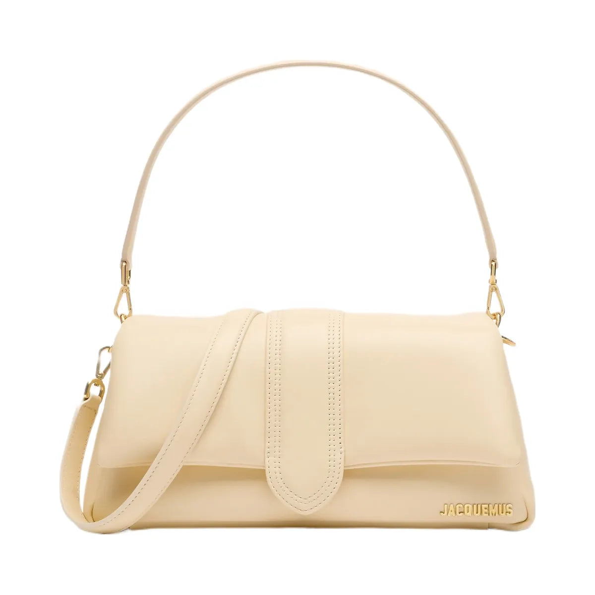 Jacquemus The Bambimou Soft Padded Leather Bag Ivory