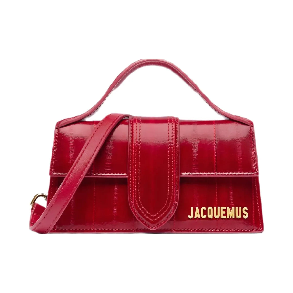 Jacquemus The Bambino Mini Flap Bag Dark Red