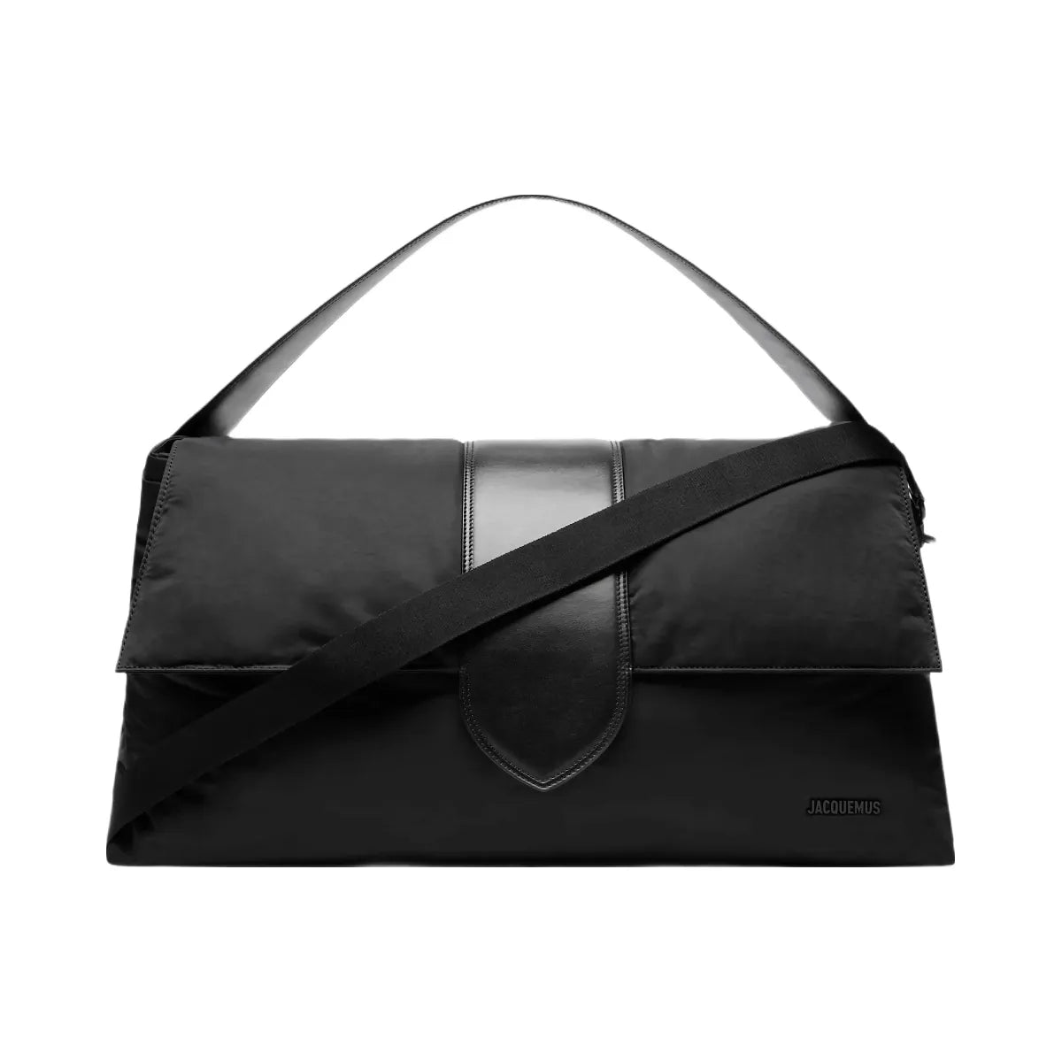 Jacquemus The Bambino Travel Bag Soft Nylon Travel Bag Black