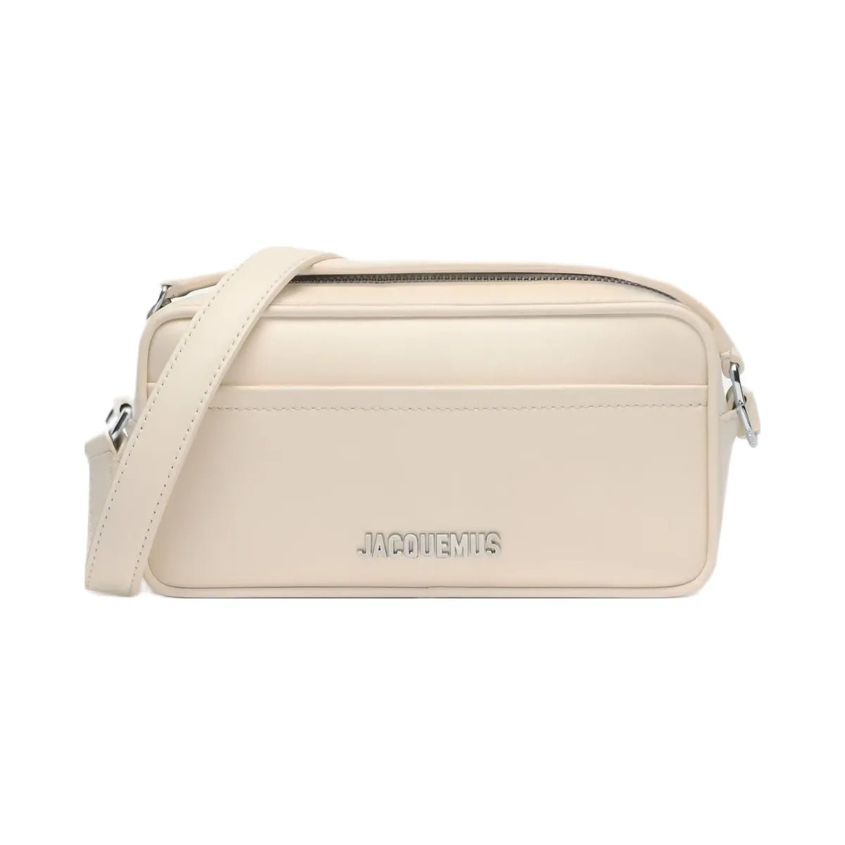 Jacquemus The Baneto Leather Camera Bag Light Ivory