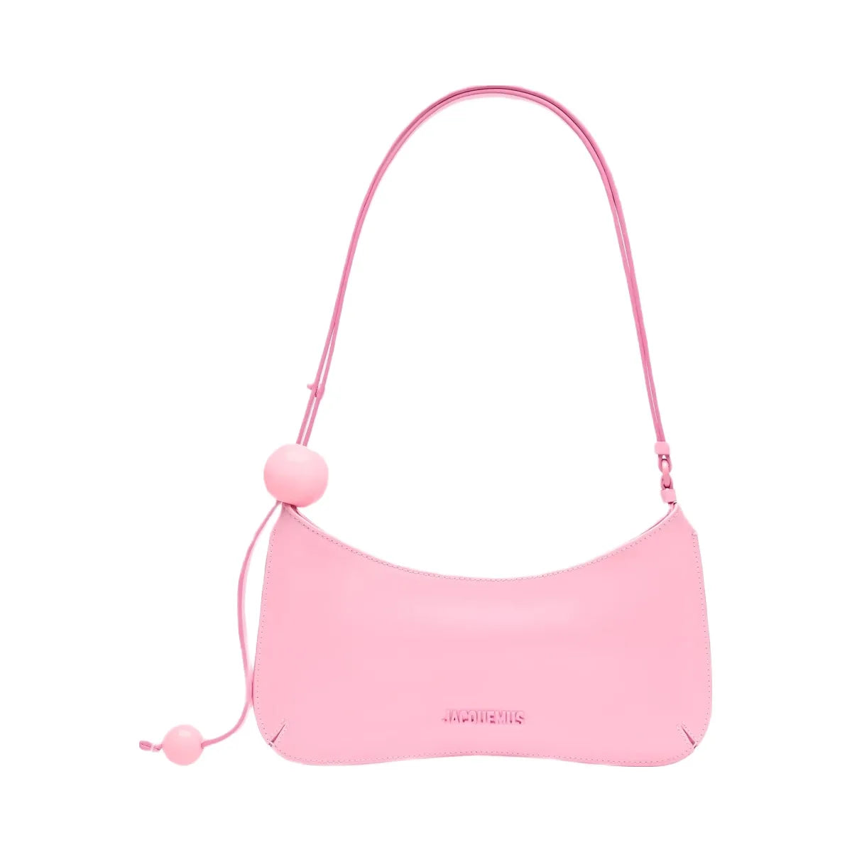 Jacquemus The Bisou Perle Beaded Shoulder Bag Pink