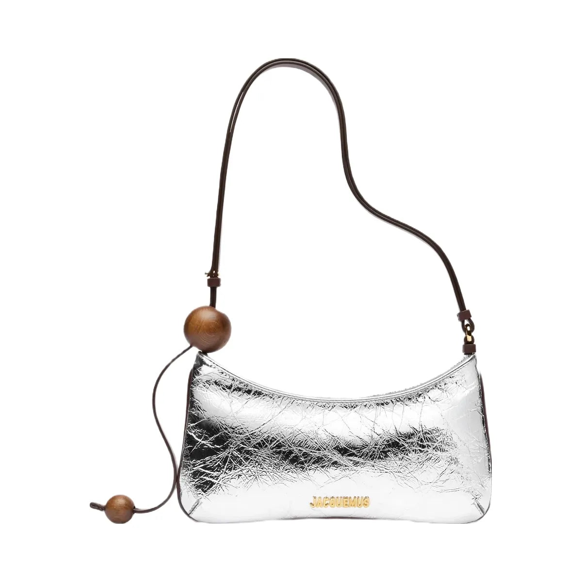 Jacquemus The Bisou Perle Beaded Shoulder-Bag Silver