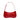 Jacquemus The Bisou Structured Handbag In Crocodile-Embossed Leather Red