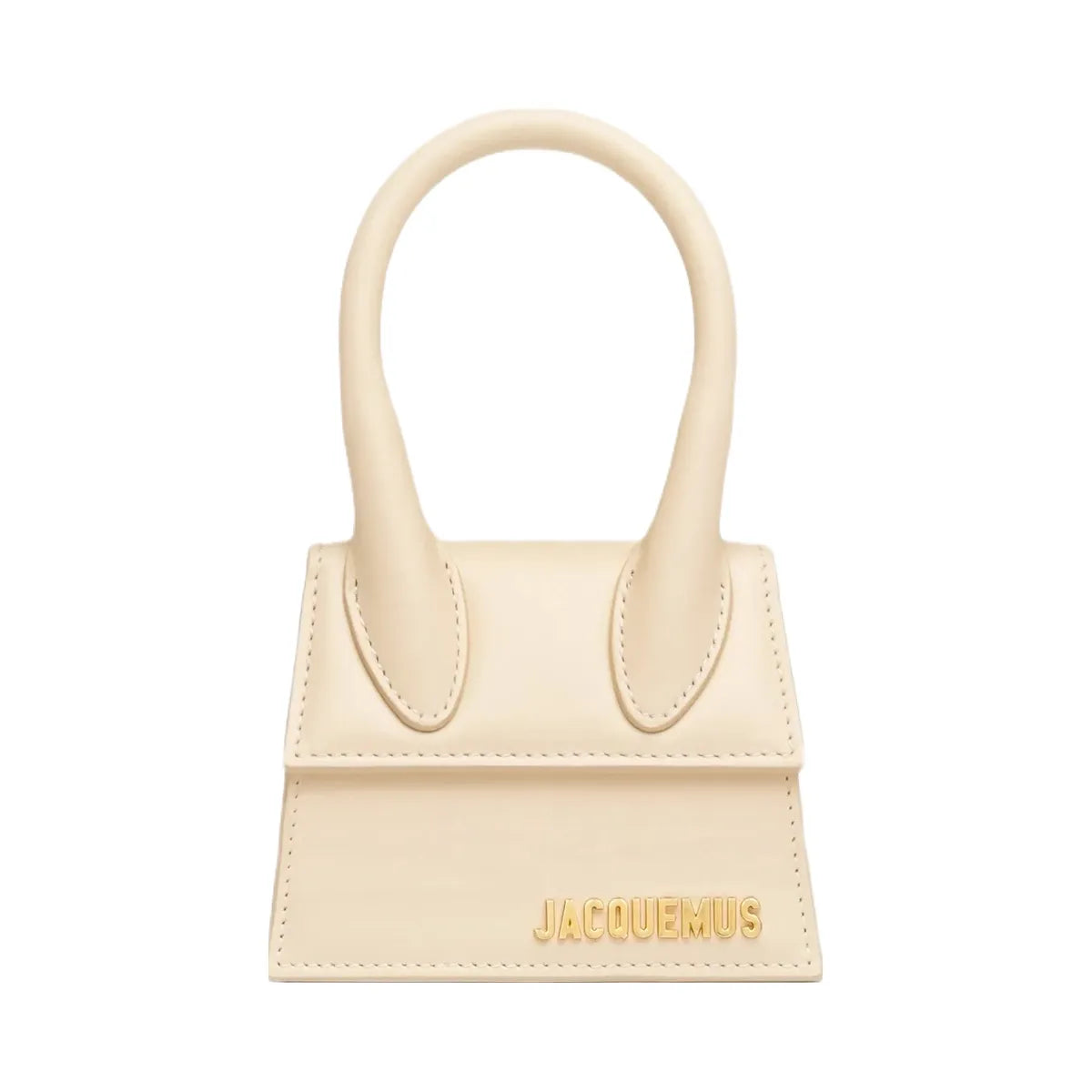 Jacquemus The Chiquito Smooth Leather Structured Bag Ivory