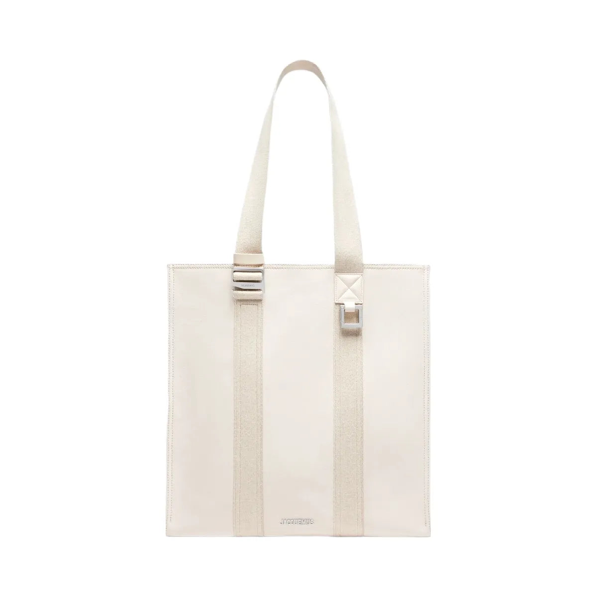 Jacquemus The Cuerda Shopper Bag Cotton Canvas And Leather Tote Bag Off-White