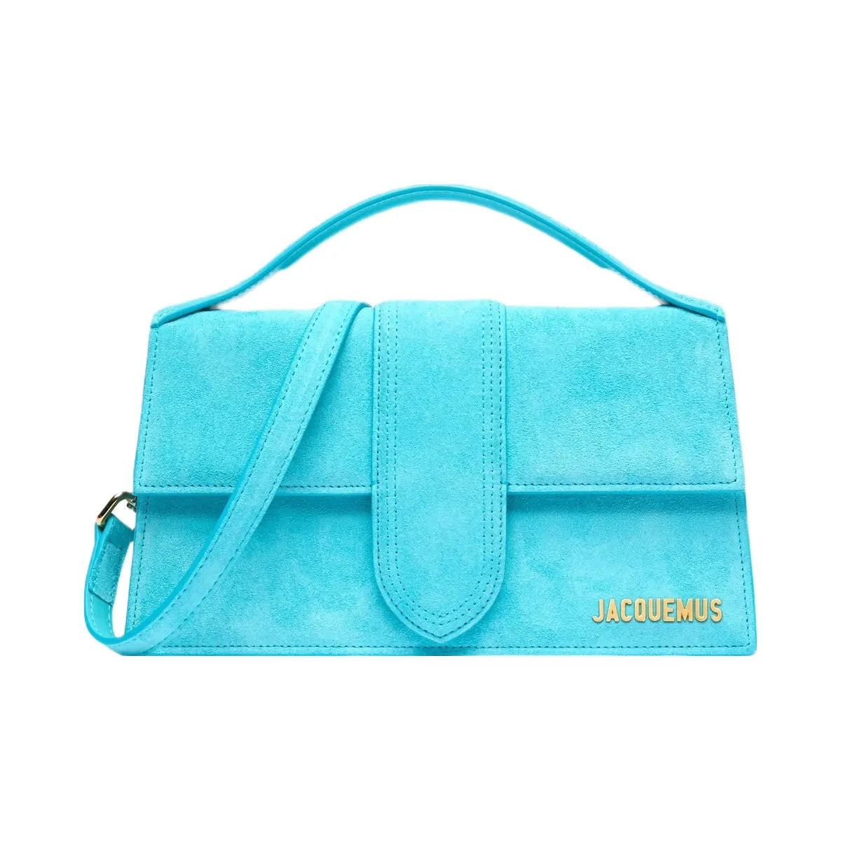 Jacquemus The Large Bambino Crossbody Flap Bag Light Turquoise