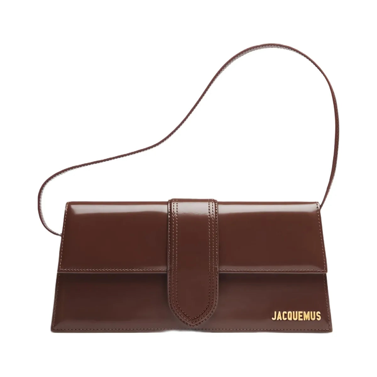 Jacquemus The Long Bambino Long Flap Bag Midnight Brown