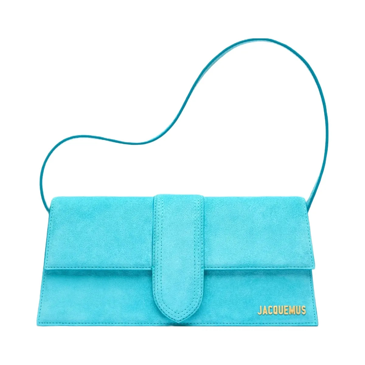 Jacquemus The Long Bambino Long Flap Shoulder-Bag Light Turquoise