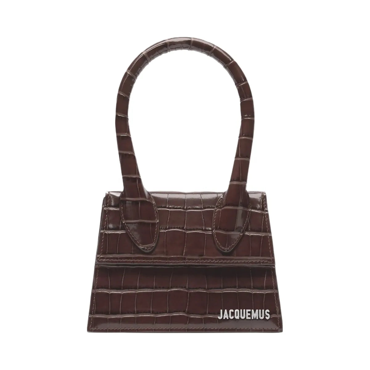 Jacquemus The Medium Chiquito Leather Handbag Dark Brown