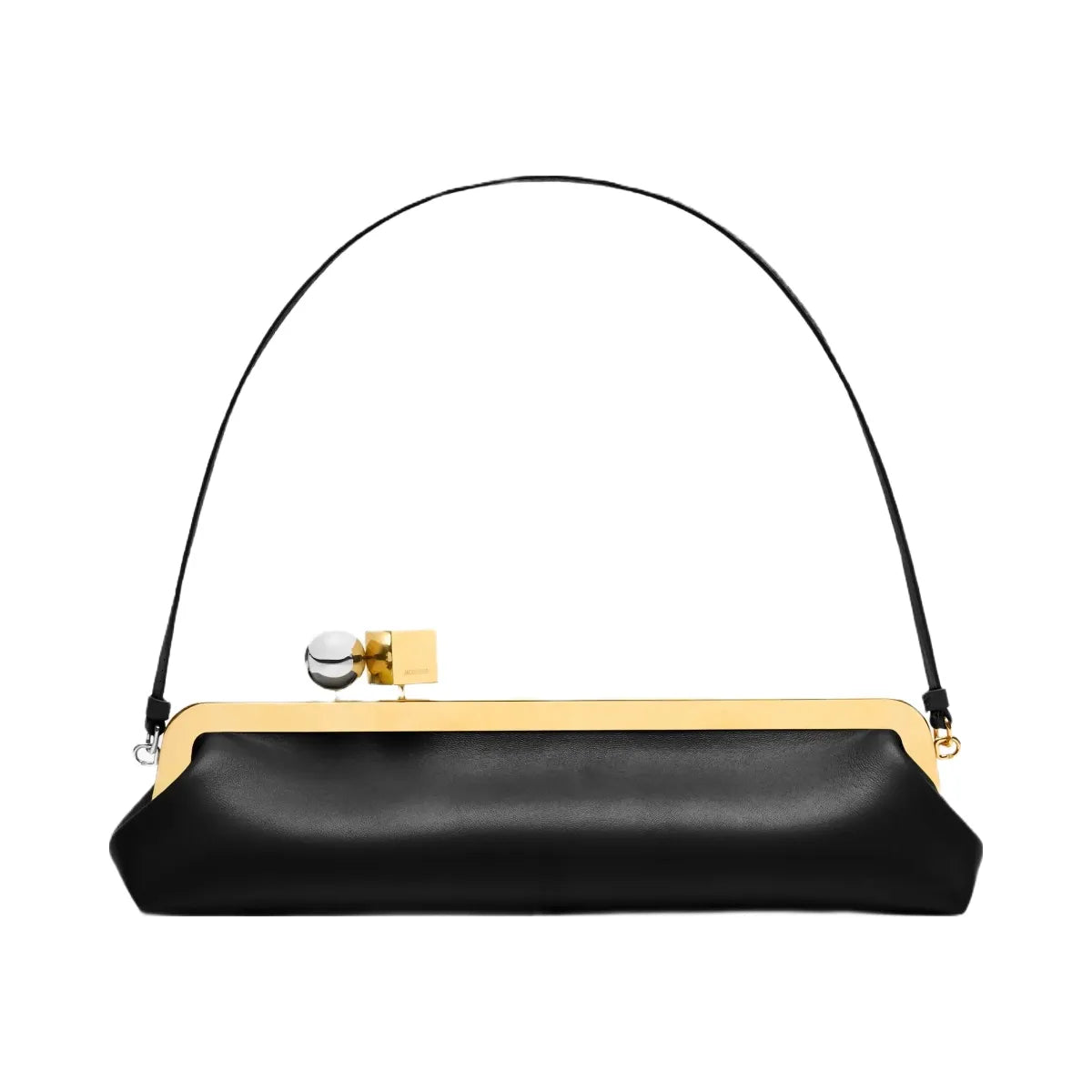 Jacquemus The Salon Clutch Long Clasp Bag Black