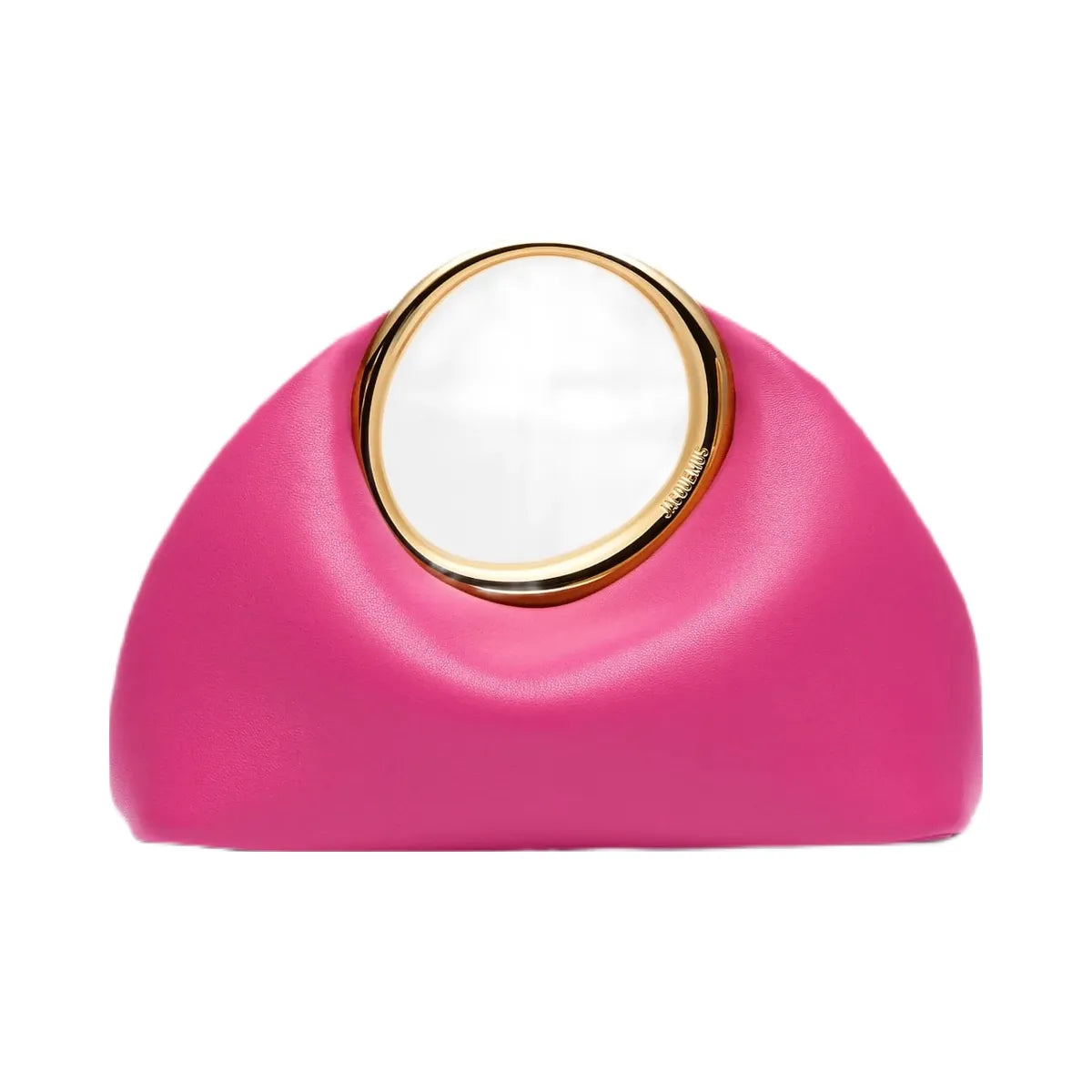 Jacquemus The Small Calino Nappa Leather Handbag Dark Pink