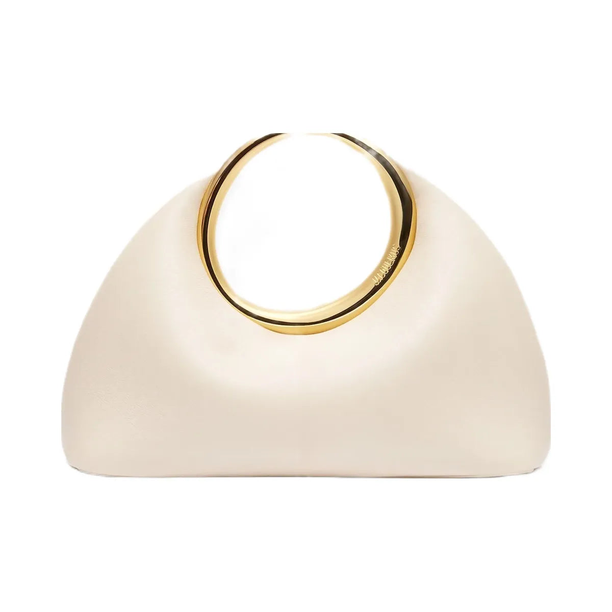 Jacquemus The Small Calino Nappa Leather Handbag Light Ivory