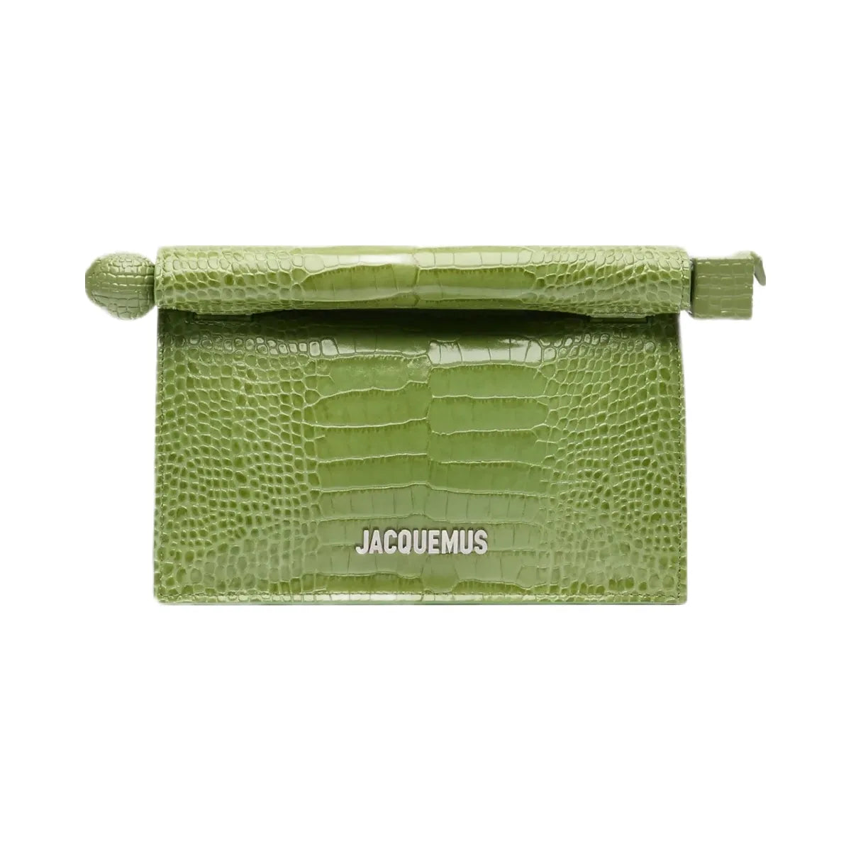 Jacquemus The Small Rond CarreClutch Mini Take-Out Clutch Green