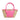 Jacquemus The Small Soli Basket Handwoven Straw Bag With Rubberized Leather Details Dark Pink