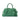 Jacquemus The Small Turismo Bowling Bag In Crocodile-Embossed Suede Dark Mint