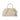Jacquemus The Small Turismo Bowling Bag In Crocodile-Embossed Suede Ivory