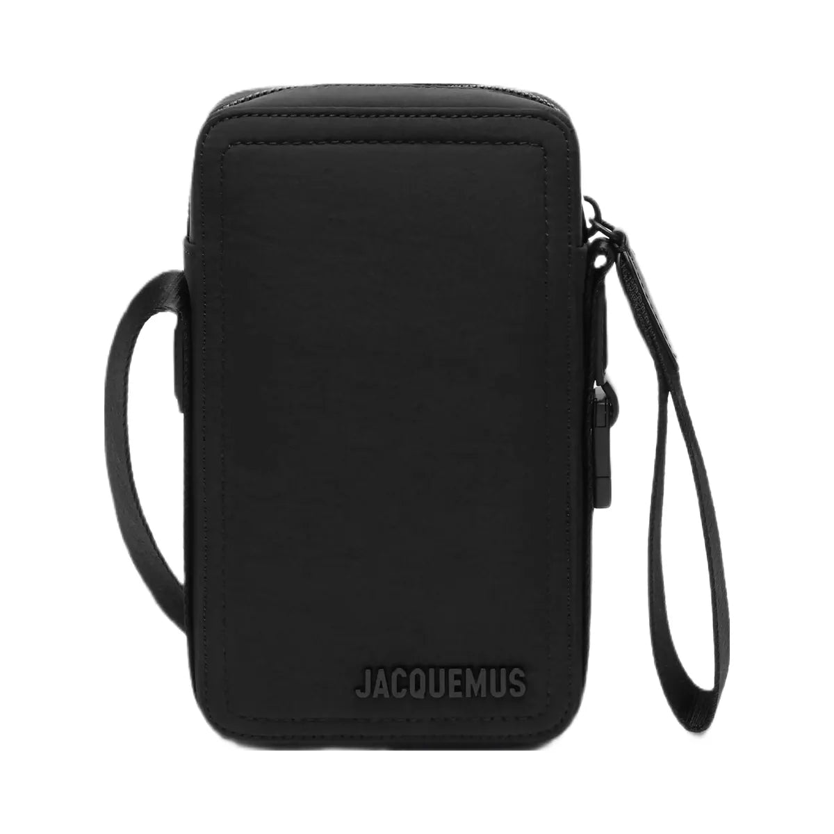 Jacquemus The Vertical Cuerda Rectangular Nylon Bag Black
