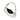 Karl Lagerfeld Autograph Medium Moon Bag Off White