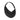 Karl Lagerfeld Autograph Oversized Moon Bag Black Gold