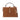 Karl Lagerfeld Autograph Padlock Suede Trunk Bag Dark Tan