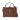 Karl Lagerfeld Autograph Padlock Trunk Bag Dark Friar Brown