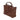 Karl Lagerfeld Autograph Padlock Trunk Bag Dark Friar Brown