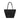 Karl Lagerfeld Autograph Patch Medium Tote Bag Black Nickel