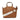 Karl Lagerfeld Circle Perforated Small Tote Bag Dark Tan