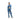 Karl Lagerfeld Denim Buckle Shoulder Bag Standard Blue Denim