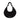 Karl Lagerfeld Gathered Large Hobo Bag Black