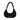 Karl Lagerfeld Gathered Small Hobo Bag Black
