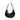 Karl Lagerfeld Glossy Moon Bag Black