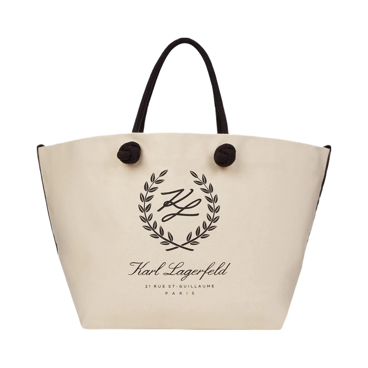 Karl Lagerfeld Hotel Karl Crest Beach Bag Natural