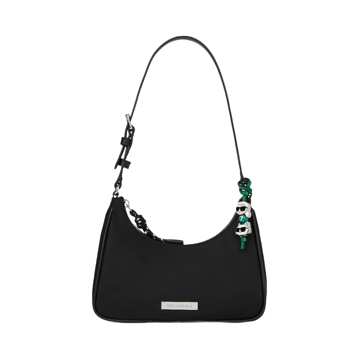 Karl Lagerfeld Ikon Nylon Mini Shoulder Bag Black