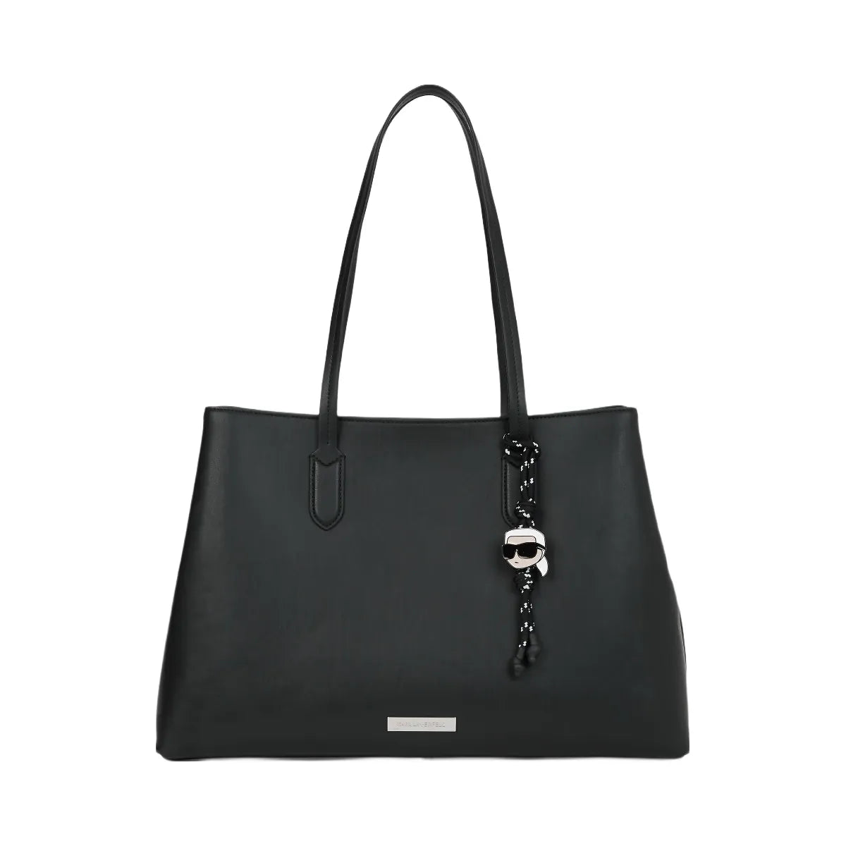 Karl Lagerfeld Ikon Smooth Large Tote Bag Black
