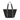 Karl Lagerfeld Logo Woven Beach Tote Bag Black