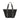 Karl Lagerfeld Logo Woven Beach Tote Bag Black