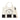 Karl Lagerfeld Rue St-Guillaume Medium Tote Bag White Black