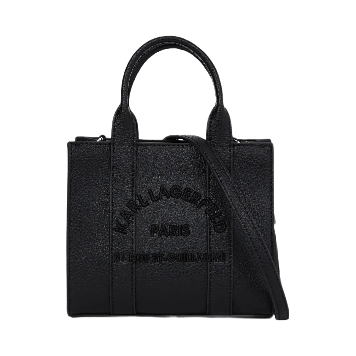 Karl Lagerfeld Rue St-Guillaume Mini Tote Bag Black